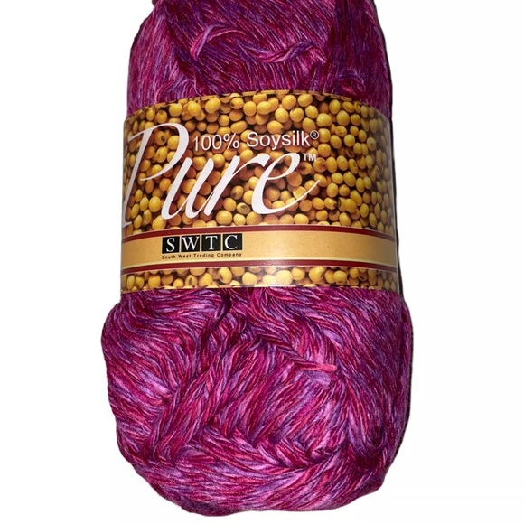 South West Trading Company PURE Soy Silk Worsted Yarn SWTC #22 Pink Purple SWTC - Picture 1 of 4